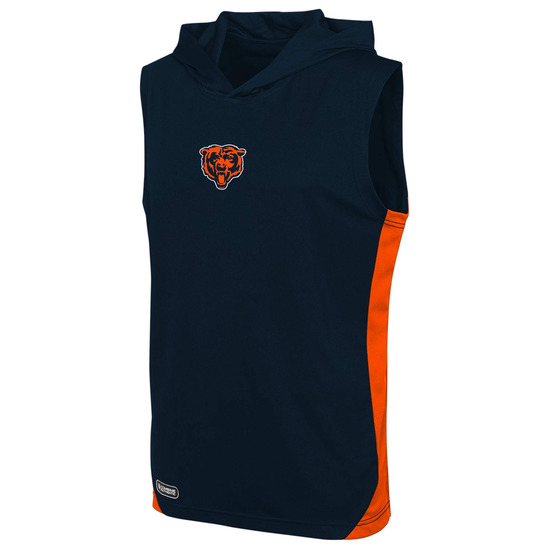 New Era NFL Men's Champions Flair Hooded Muscle T-Shirt, Chicago Bears, Small