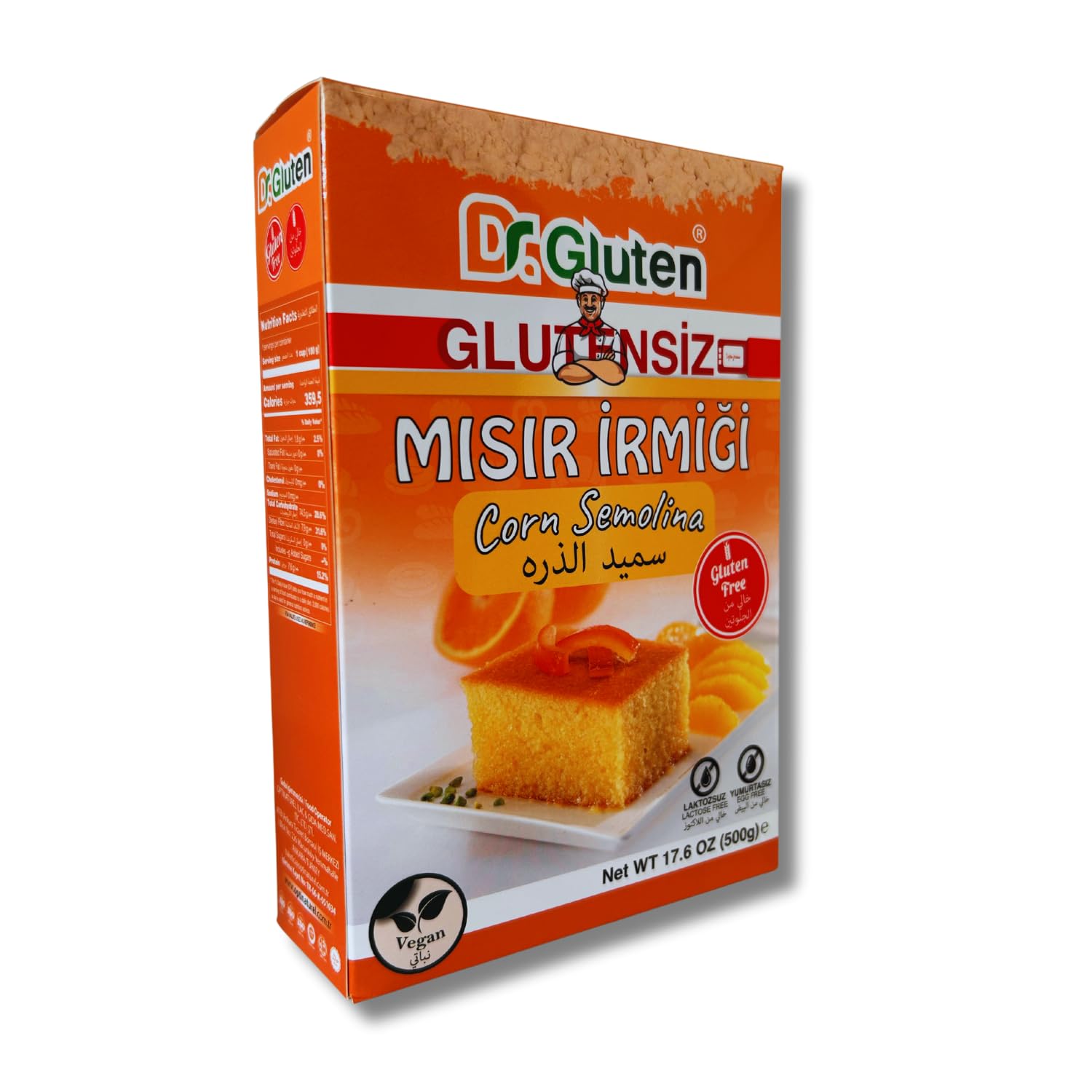 Dr. Gluten Mısır Irmiği 500 G (glutensiz)