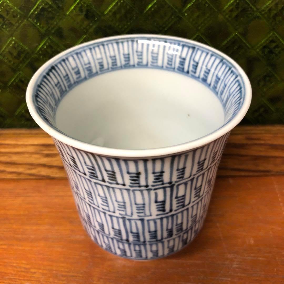 江戸中期 古伊万里 染付 のぞき 骨董品 アンティーク 古伊万里 染付