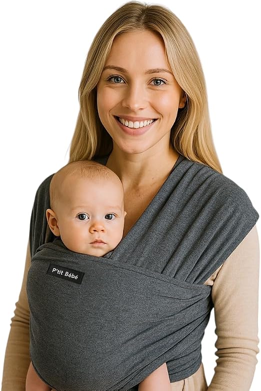 P'tit Bébé Écharpe Cocon de Portage Peau à Peau Souple 5,3 m