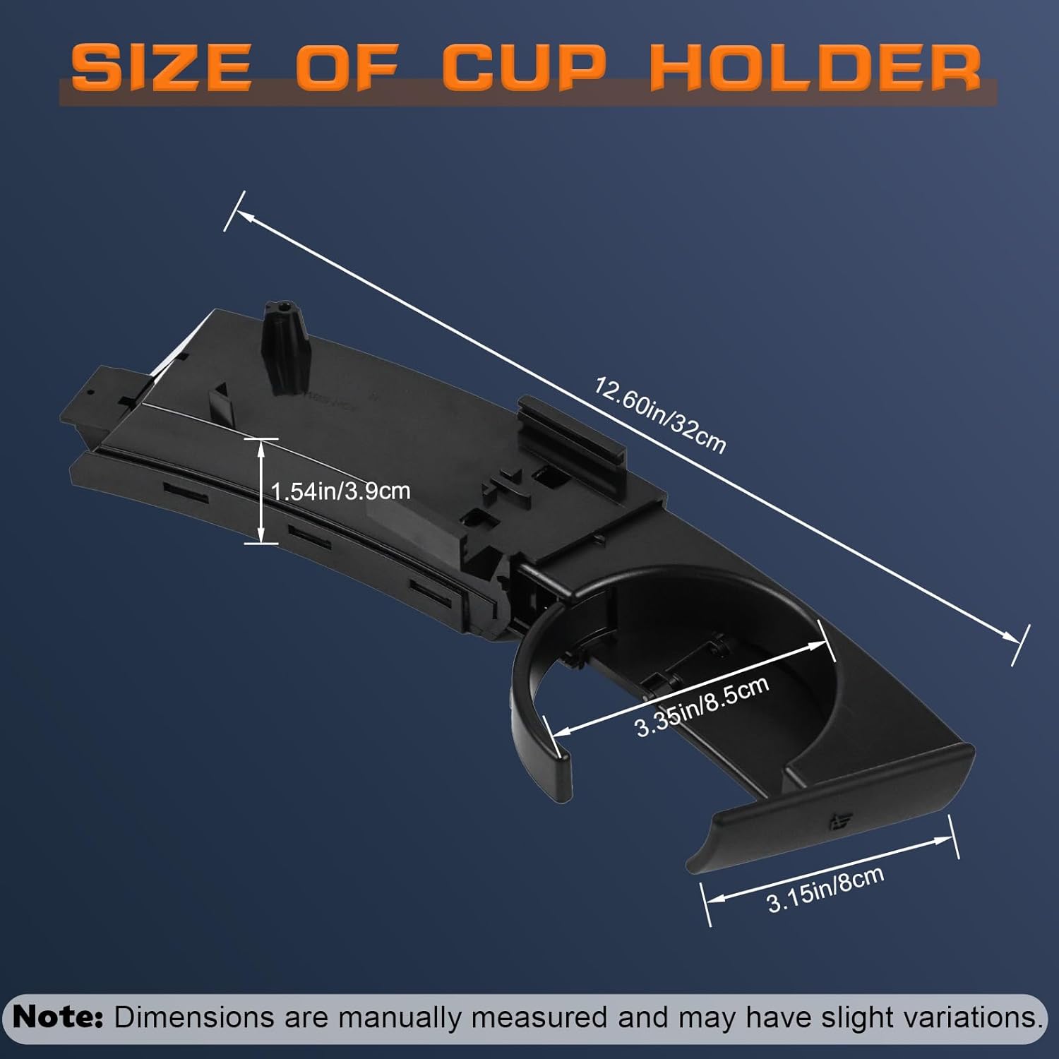 Dashboard Cup Holder Compatible with BMW E85 E86 Z4 2003-2008 Replace 51457070324 Black Right Passenger Side