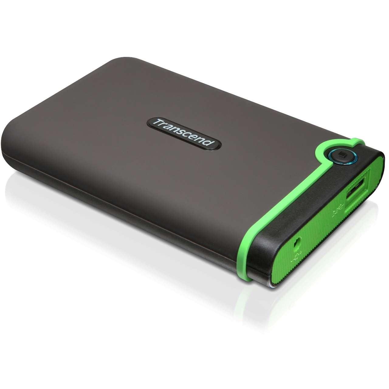 Transcend StoreJet 25M3 TS2TSJ25M3 - Disco duro externo, ultra resistente de grado militar, 2.5", USB 3.0, Gris (Iron Gray), 2 TB