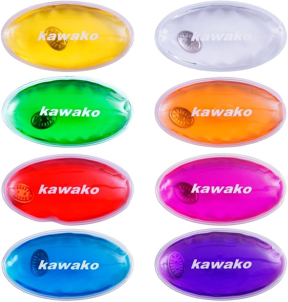 Pocket warmers set of 8 multi-coloured oval hand warmers heating pad thermal pad fire bag.