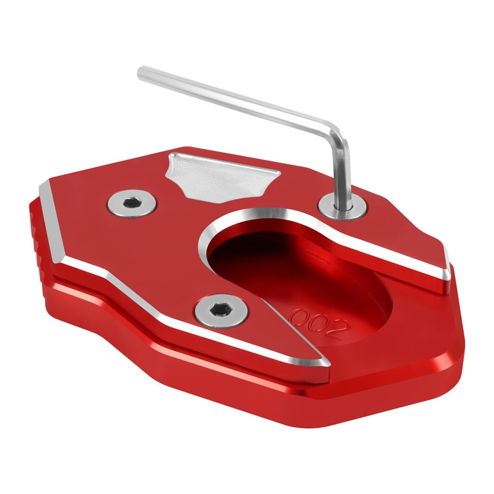 Plaque De Protection/Extension Pour Béquille Latérale Moto - CNC Aluminium - Pour Kawasaki ZX-6R / ZX-10R
