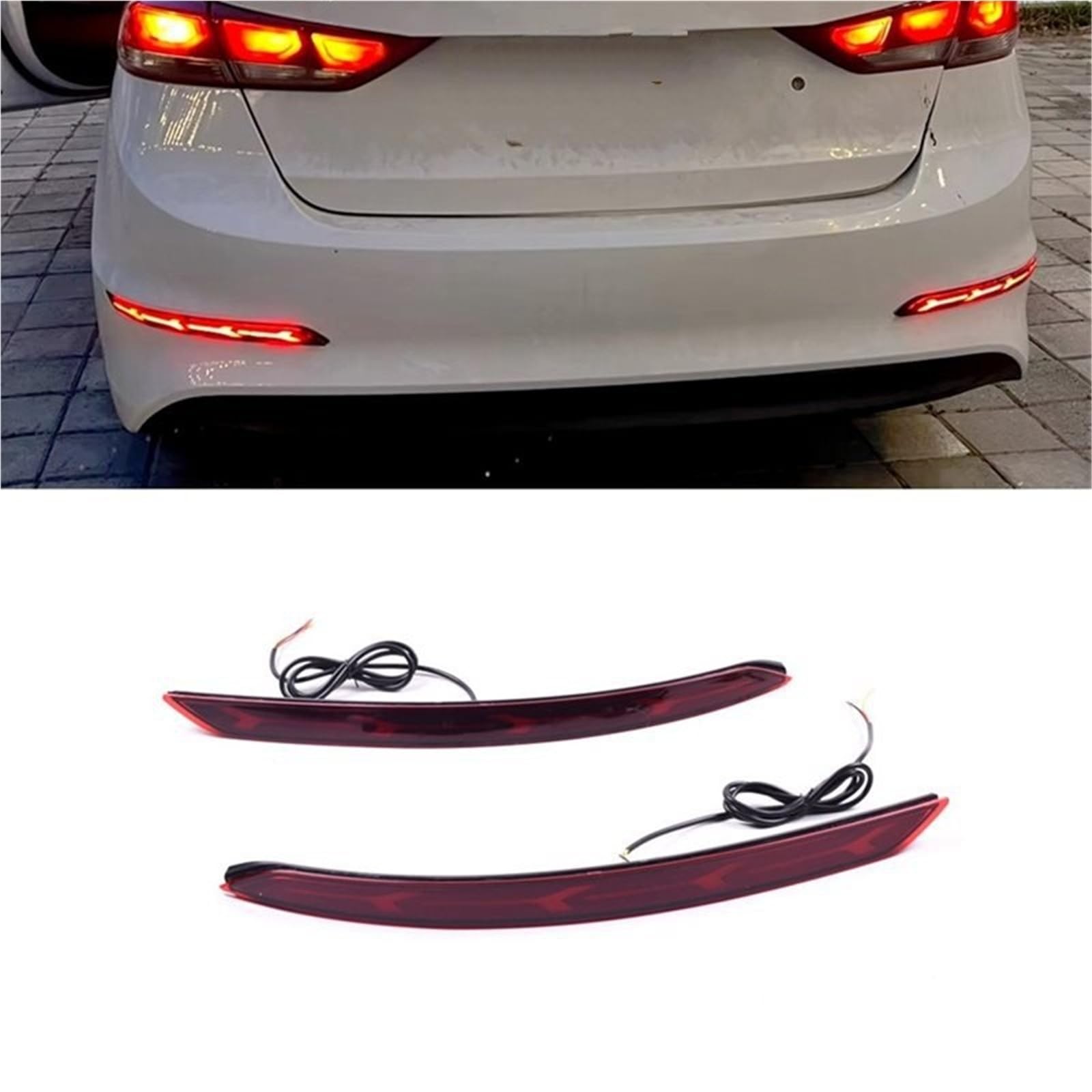 Compatibile Con Elantra 2016 2017 2018 Auto Paraurti Posteriore Riflettore Luce Freno Indicatore Di Direzione Pezzi Ricambio Auto