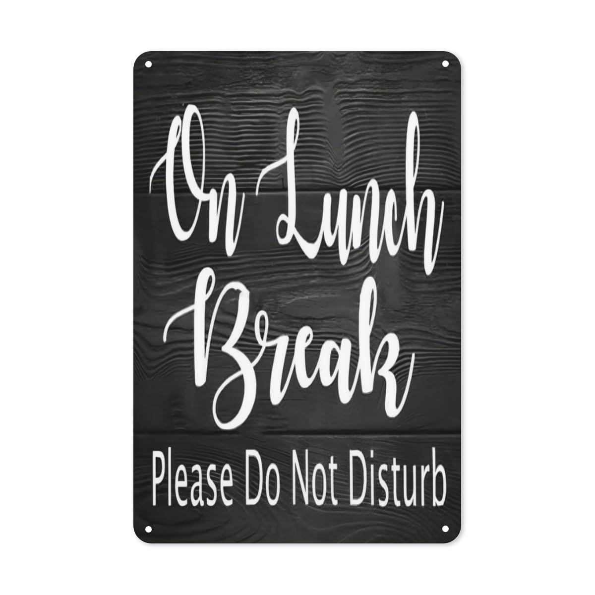 Yivxa Style-9622 Tin Signs For Home Decor On Lunch Break Please Do Not Disturb Metal Sign Rustic Metal Tin Signs Plaque Wall Art For Home Living Room Wall Decor 8X6 Inch