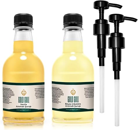 Vanilya & Beyaz  ikolata Aromal  Kahve & Meyve  urubu 2 x 300 ml.