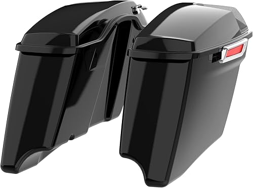 Miniatura 5 de SLMOTO Bolsas de sillín rígidas extendidas negras vívidas para Harley 2014-2020 Touring Road King FLHR Electra Road Street Glide FLHT FLHX Ultra
