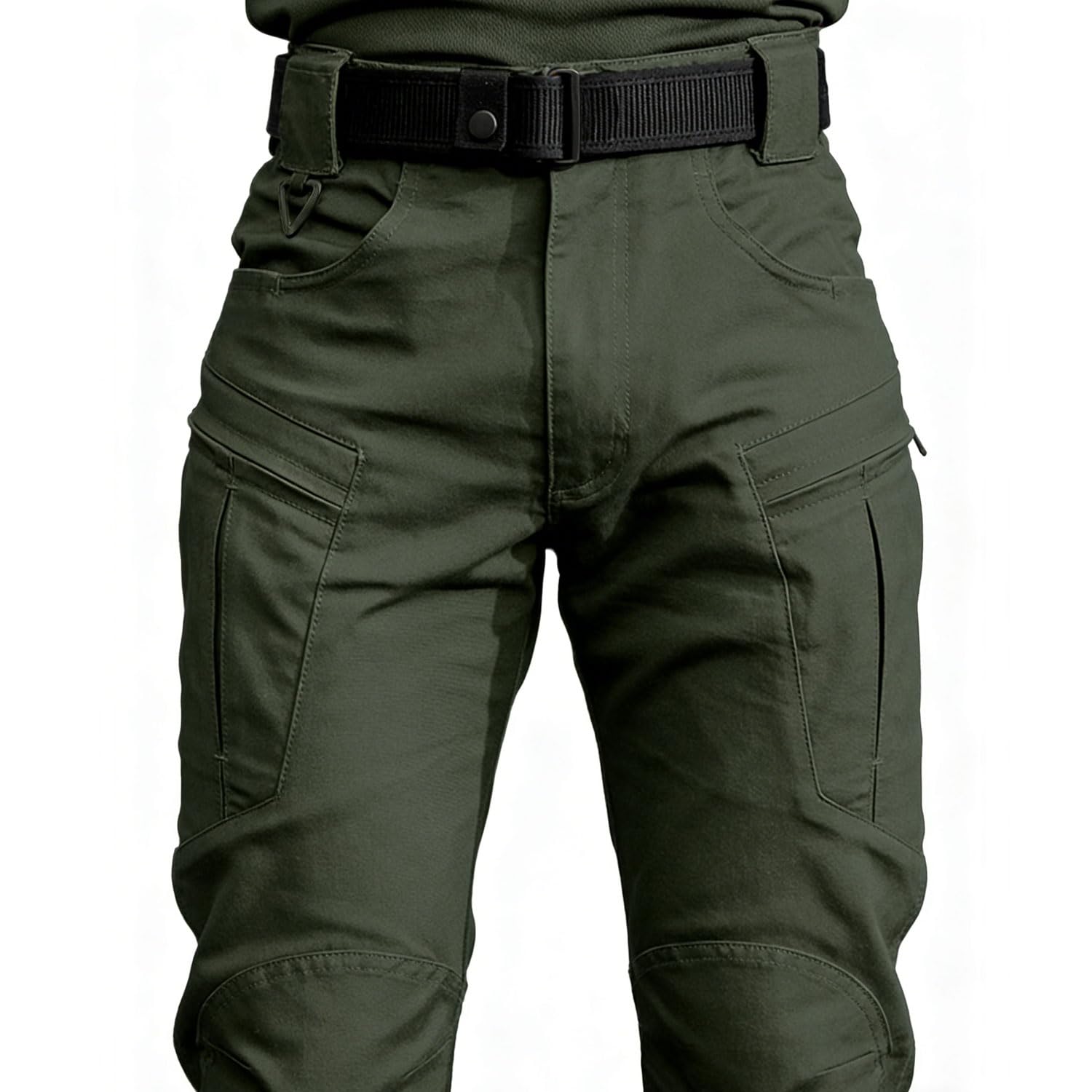 Pantalones cargo para hombre, primavera, otoño, multibolsillos, tela microelástica, resistentes al desgaste, pantalones de senderismo al aire libre — view 9