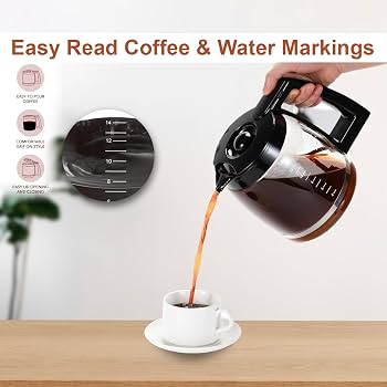 2 cup glass KF4042 Coffee Mugs by Kaffe. 16oz