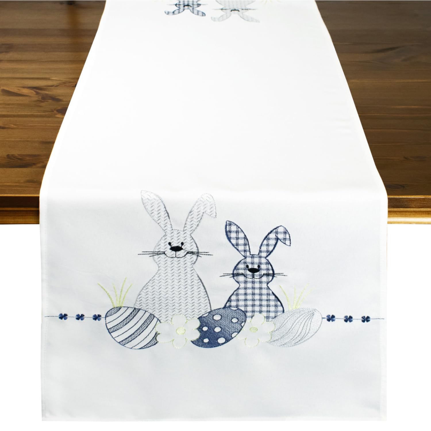Runner da tavola pasquale, fiori e coniglietti primaverili, decorazioni pasquali per brunch, aule e feste, decorazioni per la casa in stile cottagecore per le feste, regalo - Italia
