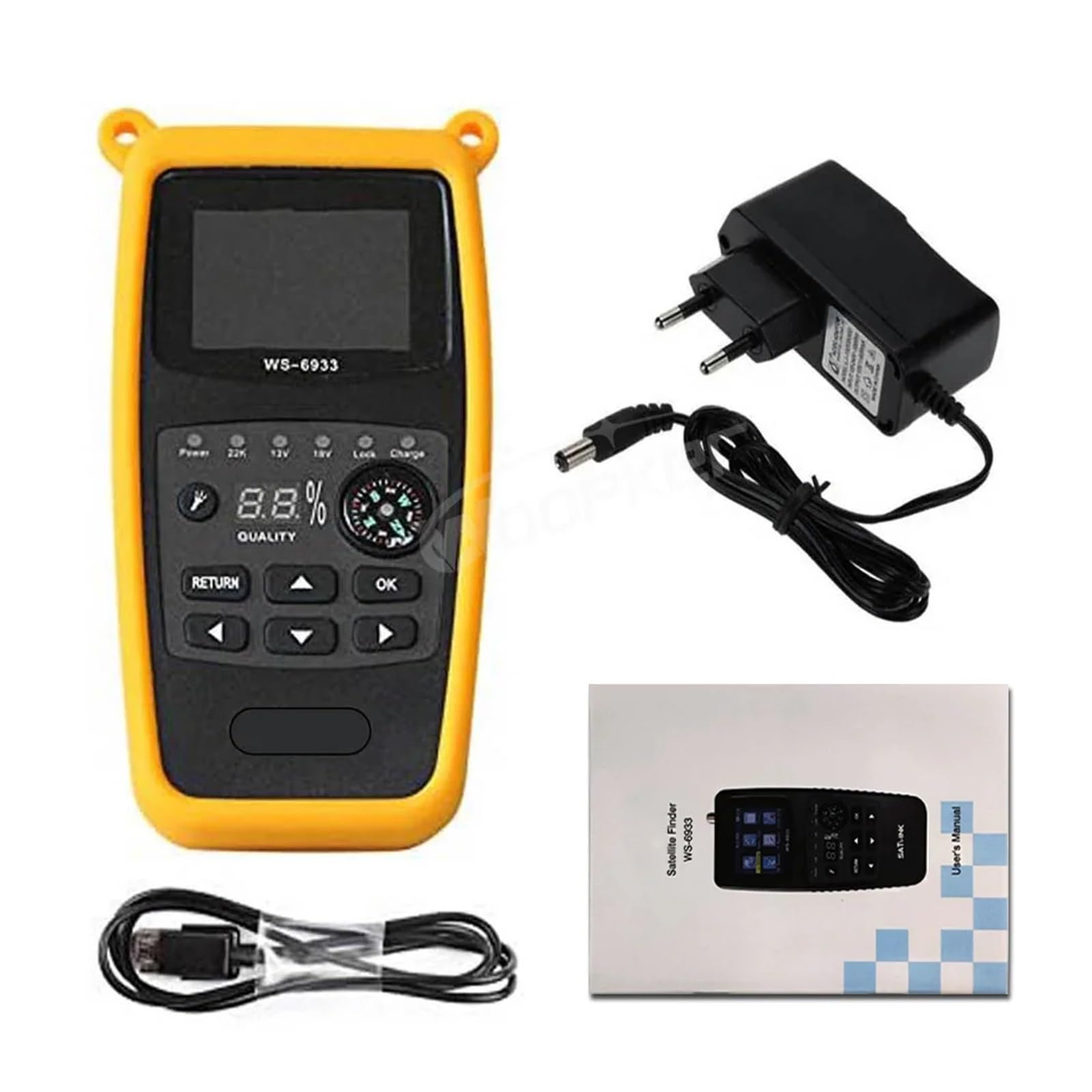 WS 6933 Rilevatore di satelliti digitali HD DVB-S2/S FTA C&KU con bussola