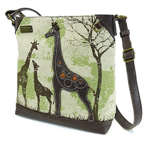 Chala Safari Canvas Crossbody - Giraffe