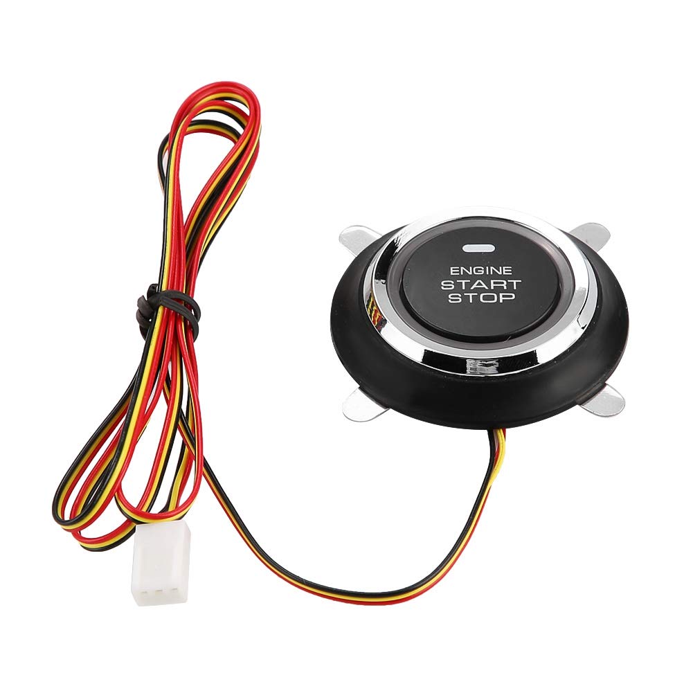 Qiilu Auto Alarm Sicherheitssystem, Universal Auto Alarm System Motor Zündung, Keyless Entry Push Button Remote Starter