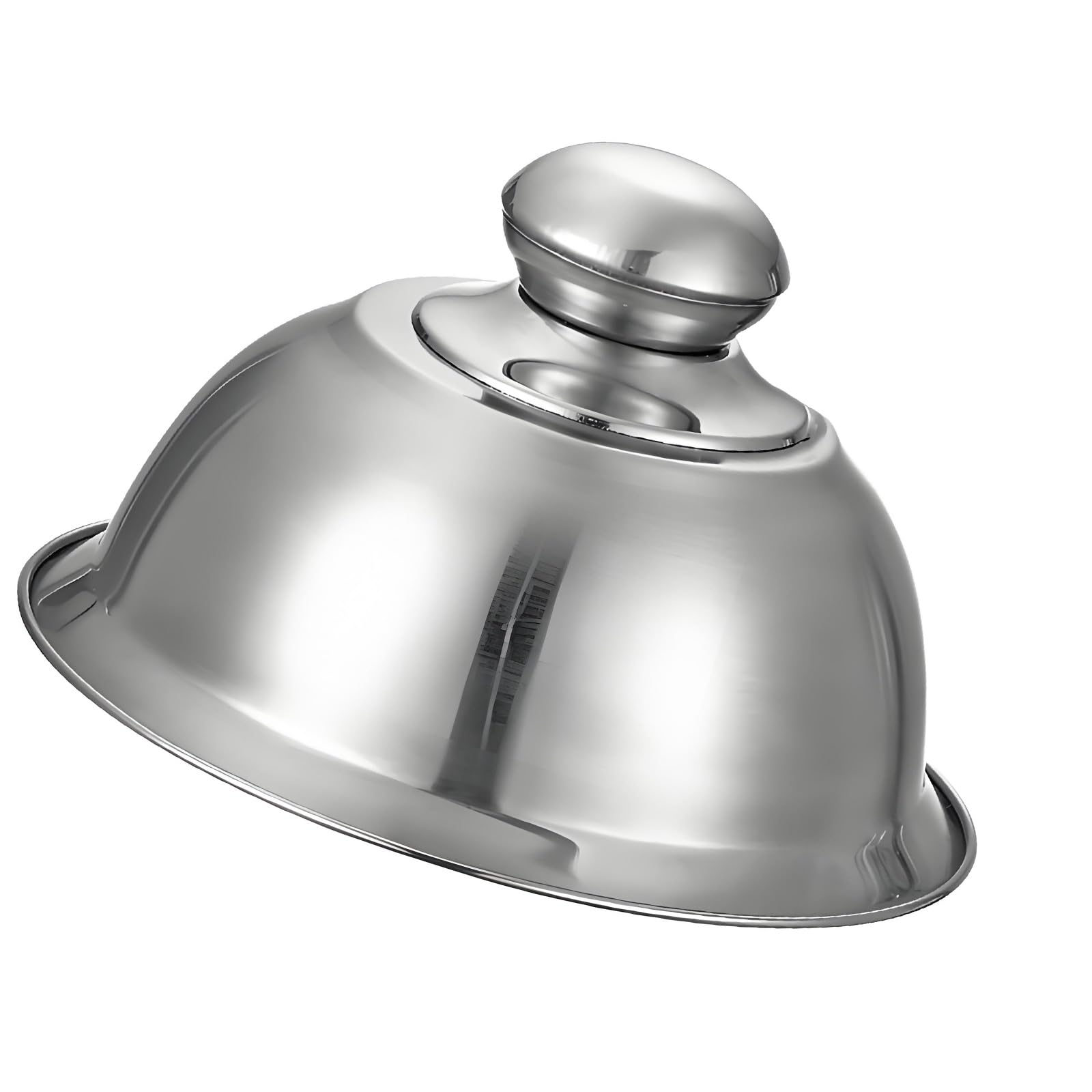 FGDTREE Stainless Steel Grills Lid with Antislip Handle Cheese Melting Dome Cloche Food Serving Cover for Barbecue and Kitchen Serving Plate Cloche