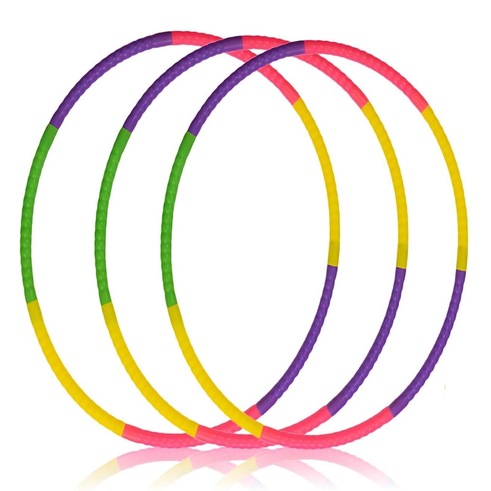 3 PCS Detachable Hula Hoops Set 7-Section - Adults Fitness & Dance