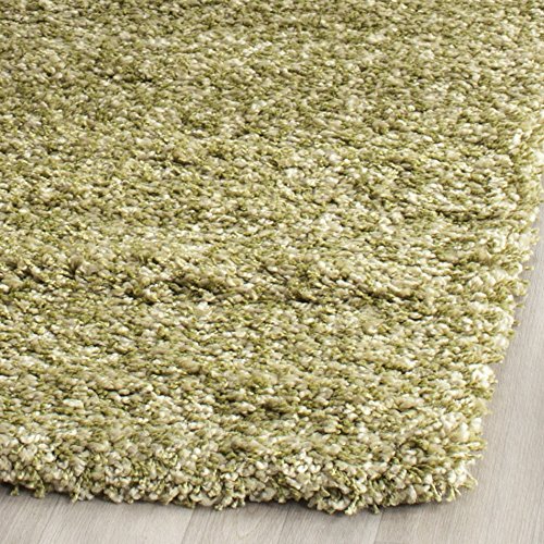 Image of SAFAVIEH California Shag Collection Area Rug - 5'3 inch x 7'6 inch, Green, Non-Shedding & Easy to Clean, Ultra Plush Thick Pile, Ideal for Living Room, Bedroom, Dining Space (SG151-5252)