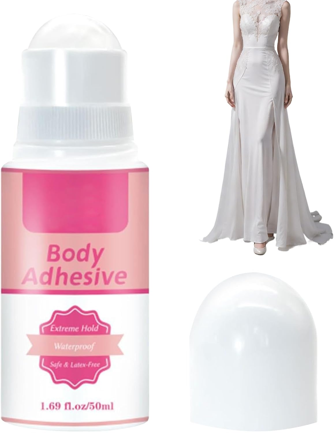 Knowlife Body Adhesive Stick – Glue for Skin and Garments, Liquid Fabric Tape for Holding Leotards Stockings Bra Straps Wigs Costumes Theatrical Makeup Socks