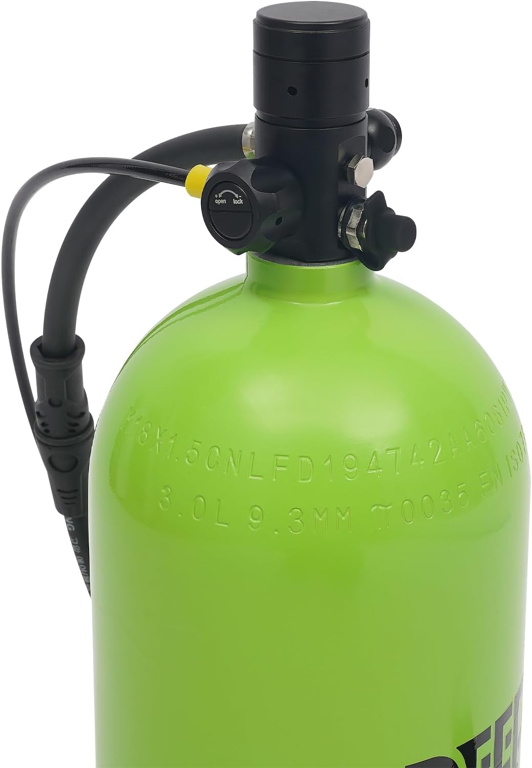 Mini Scuba Tank Kit 3L Capacity Diving Oxygen Tank for Underwater Breathing, Backpack & Mask Connector Design, 30-40 Minutes Breath, Underwater Diving Tank Kit, Lung Tank for Diving Entertainment