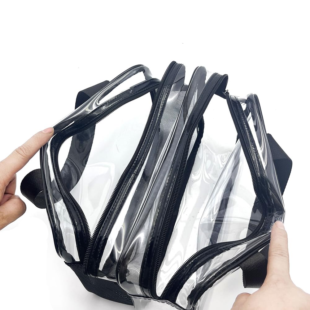 Amazon.com : Two Compartment Clear Toiletry Bag Large Plastic