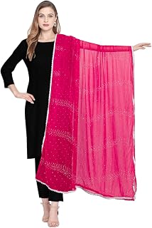 Dupatta for Women, Shawl Scarf Wrap Chunni (D289-P)
