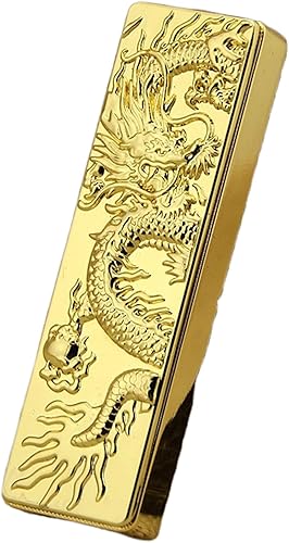 Encendedores de butano de metal fresco, recargables y ajustables, a prueba de viento, para hombres (sin gas) (grande, plateado)