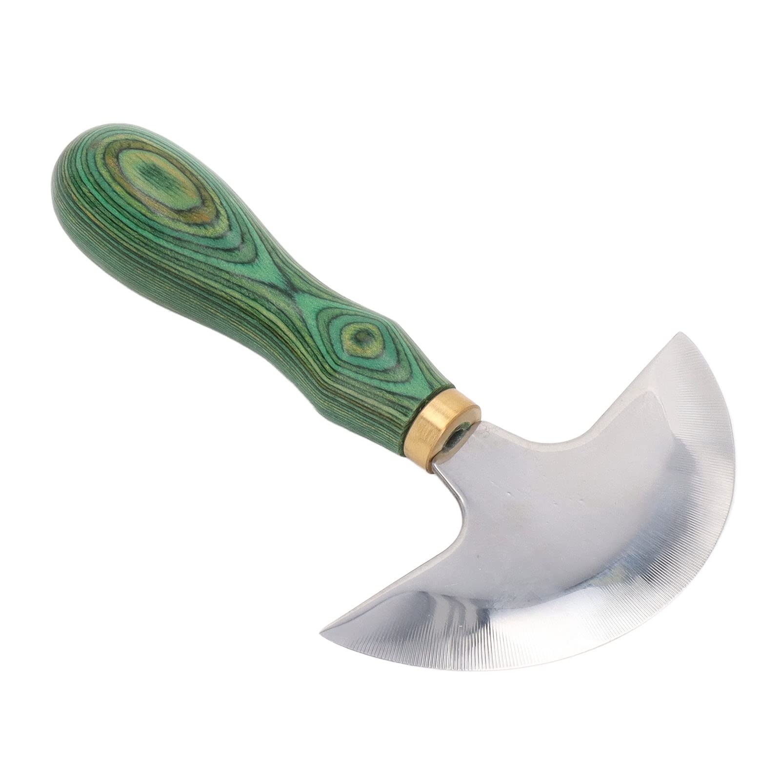 HEEPDD Cuchillo de Cabeza Redonda, Cuchillo de Trabajo de Cuero, Cabeza Redonda, Resistente y Duradero para Manualidades