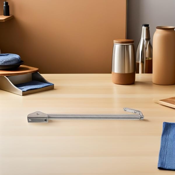 iplusmile Supporto a Molla per Portello Marino in Acciaio Inox 260 MM Molla di Compressione Regolabile per Gavone di Coperta Barca Ferramenta Resistente per Porte di Armadietto Nautico - 5