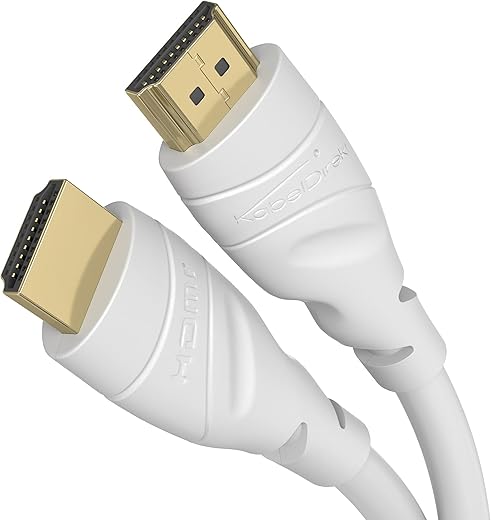 KabelDirekt – 20m HDMI Cable – 4K HDMI Cord (HDMI to HDMI – 4K@60Hz for Stunning Ultra HD, High Speed with Ethernet, HDMI 2.0/1.4 – Blu-ray/PS4/PS5/Xbox Series X/Switch, White), 322