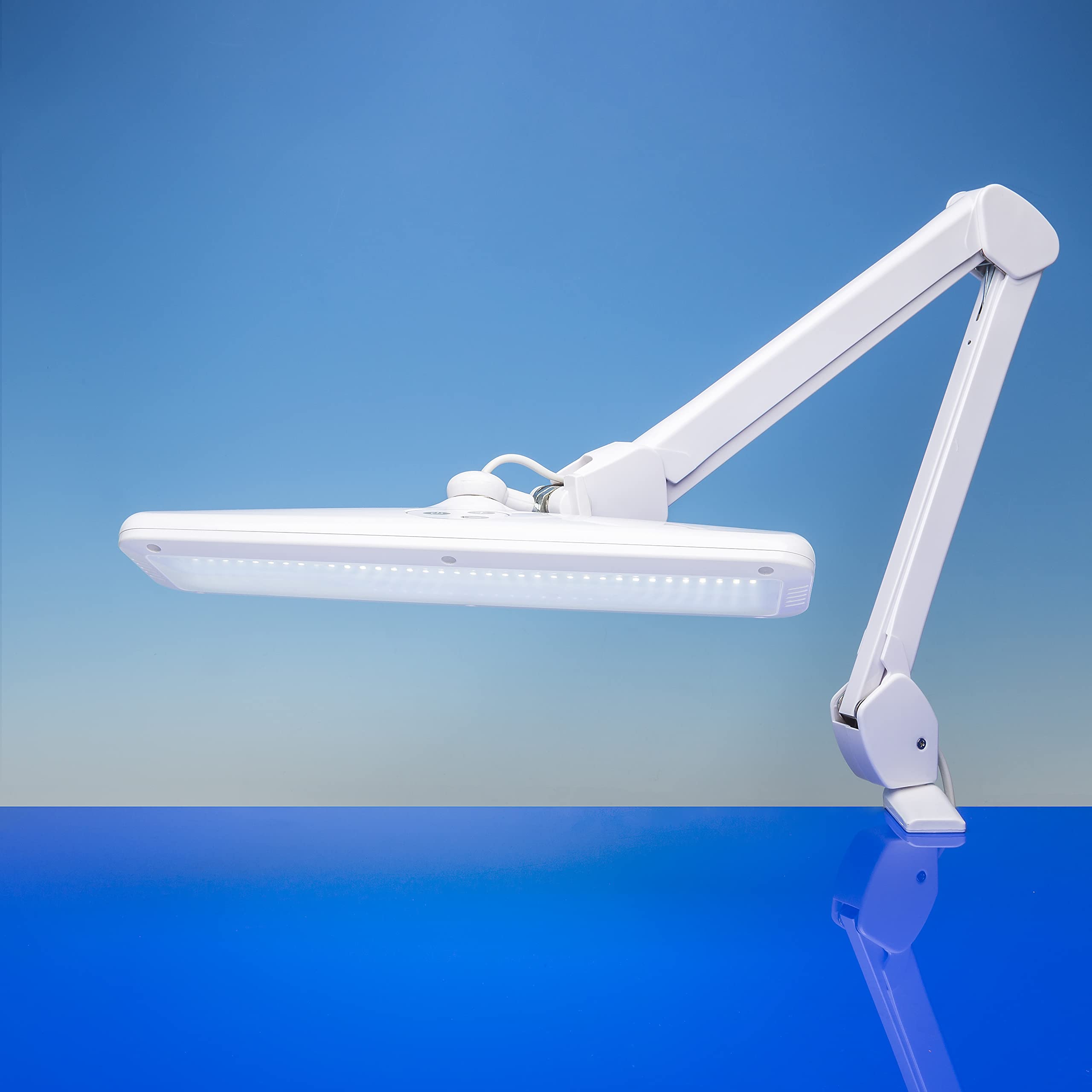 Lightcraft Lámpara LED compacta con atenuador, color blanco, LC8005LED)