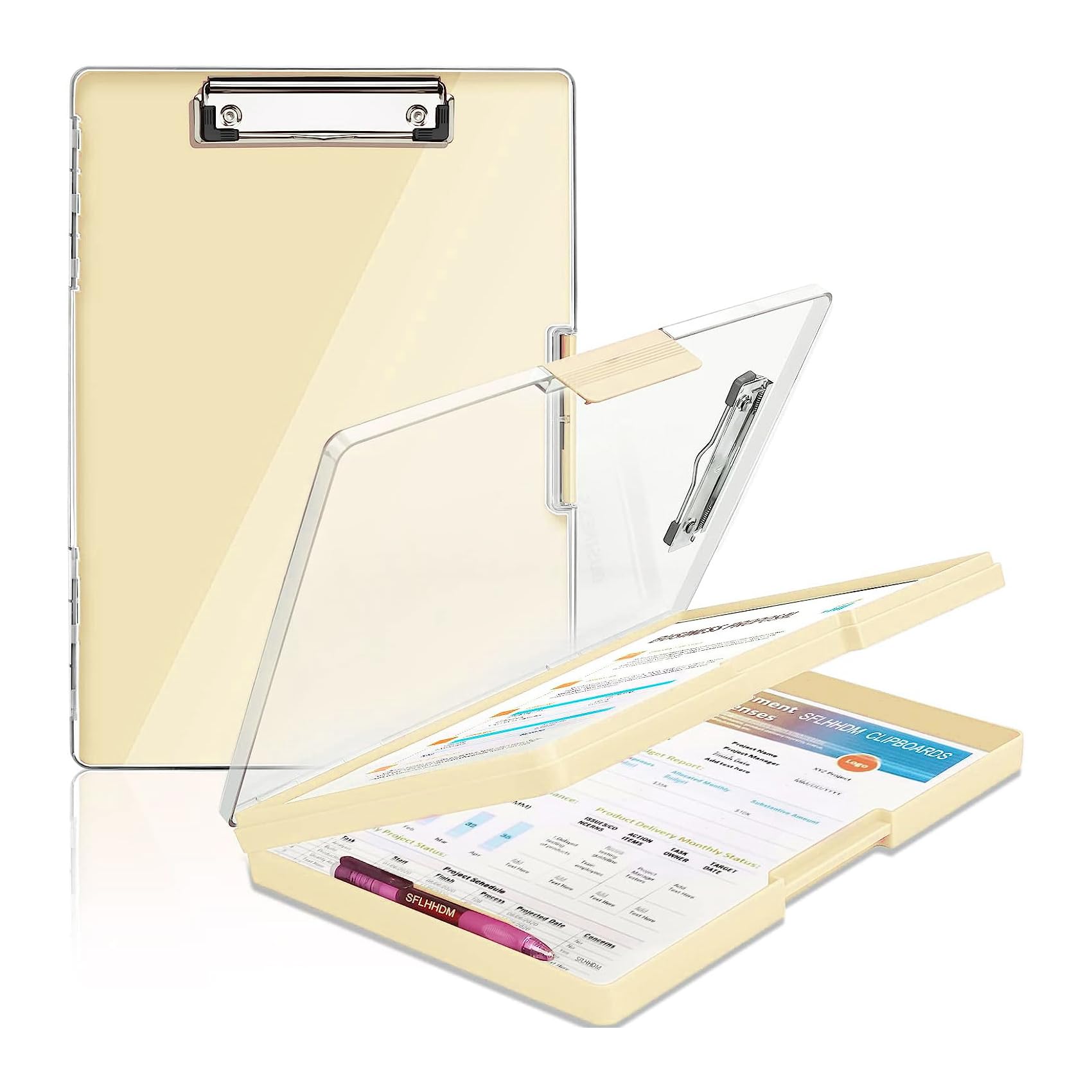 See full amazon price history chart for oddpod™ Heavy-Duty A4 Side-Opening Clip Pad with Clear Visible Top Panel/Clipboard with Dual Storage Case for Paper and Document Storage 1246 (Light Blue) oddpod™ Heavy-Duty A4 Side-Opening Clip Pad with Clear Visible Top Panel/Clipboard with Dual Storage Case for Paper and Document Storage 1246 (Light Blue) (B0CRB1PKGJ) Amazon Price History, Amazon Price Tracker