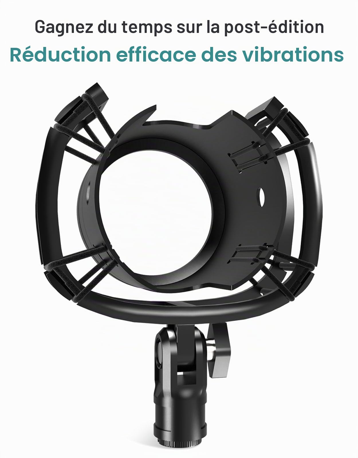 [Conçu sur mesure pour Blue Yeti Shock Mount avec filtre anti-pop], support élastique de suspension anti-vibration avec adaptateur à vis compatible avec microphone Yeti
