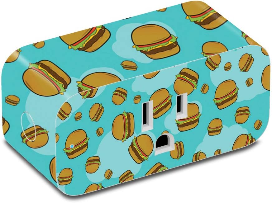 MightySkins Skin Compatible with Amazon Smart Plug - Burger Heaven | Protective, Durable, and Unique Vinyl Decal wrap Cover | Easy to Apply, Remove, and Change Styles | Made in The USA
