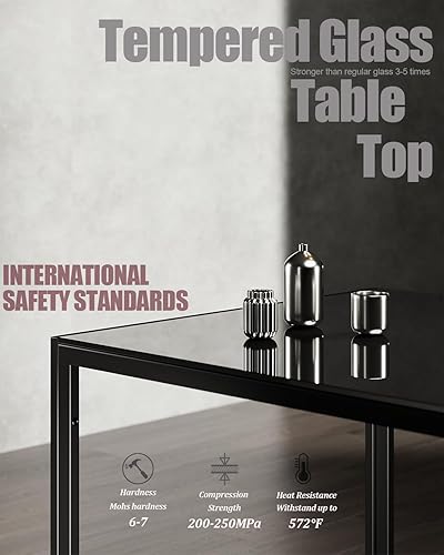 Miniatura 3 de Juego de mesa de comedor Sino Salected para 4, juego de mesa y sillas de cocina de 4 piezas, juego de mesa de comedor moderno de 5 piezas con tapa