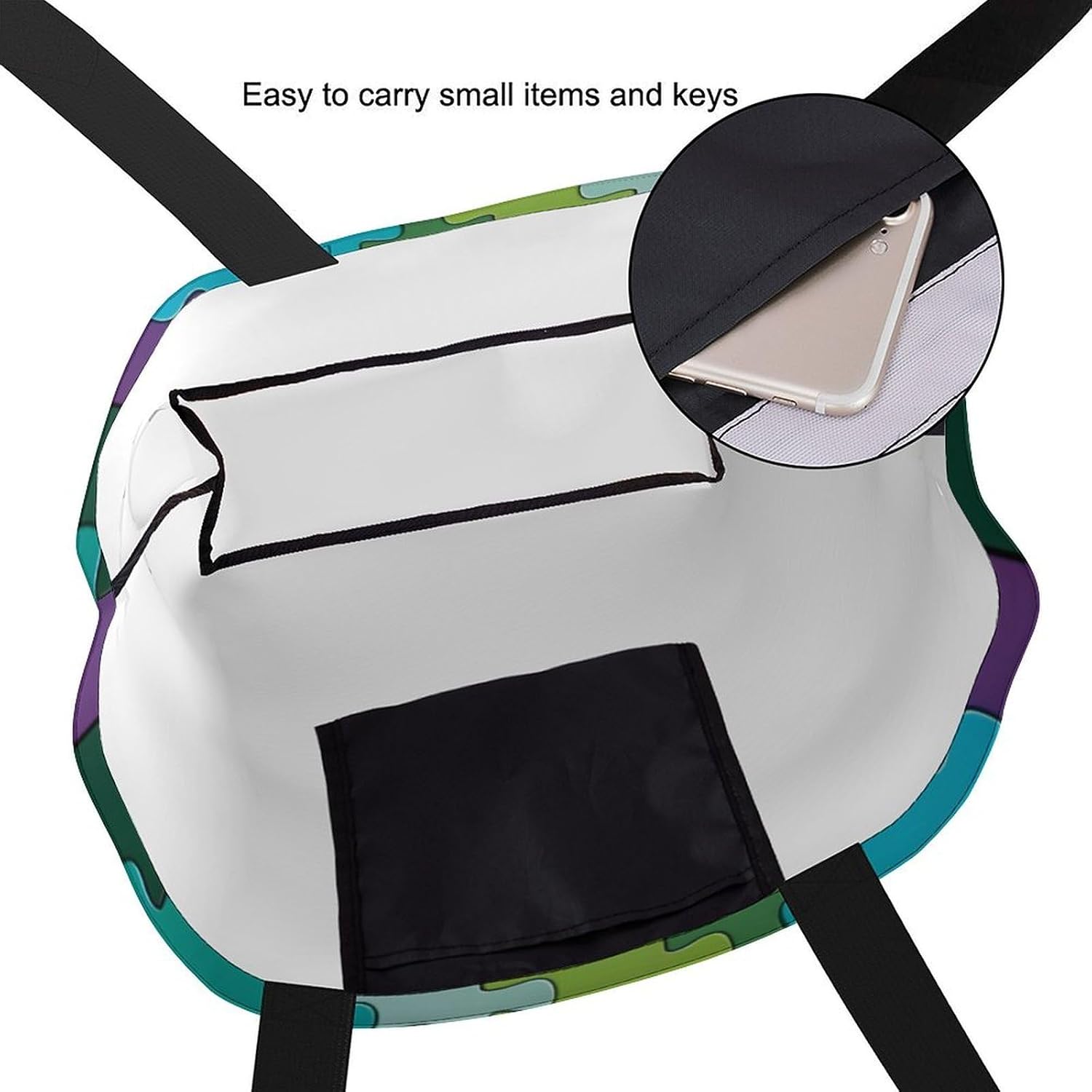 Canvas Tote Bag Large Women Casual Shoulder Bag Handbag Reusable Beach Shopping Grocery Bag For Outdoors image 4