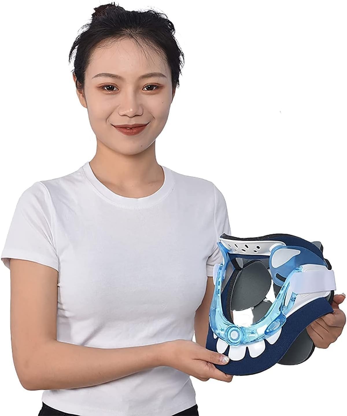 Nackenbandage Neck Brace Collar Neck Brace Support|Einstellbares Zuggerät for den Halswirbel|Halswirbelsäule Zugkraft Fixierung Wirbelsäulenpflege Korrekturschutz Zahnspange zur Schmerzlinderung