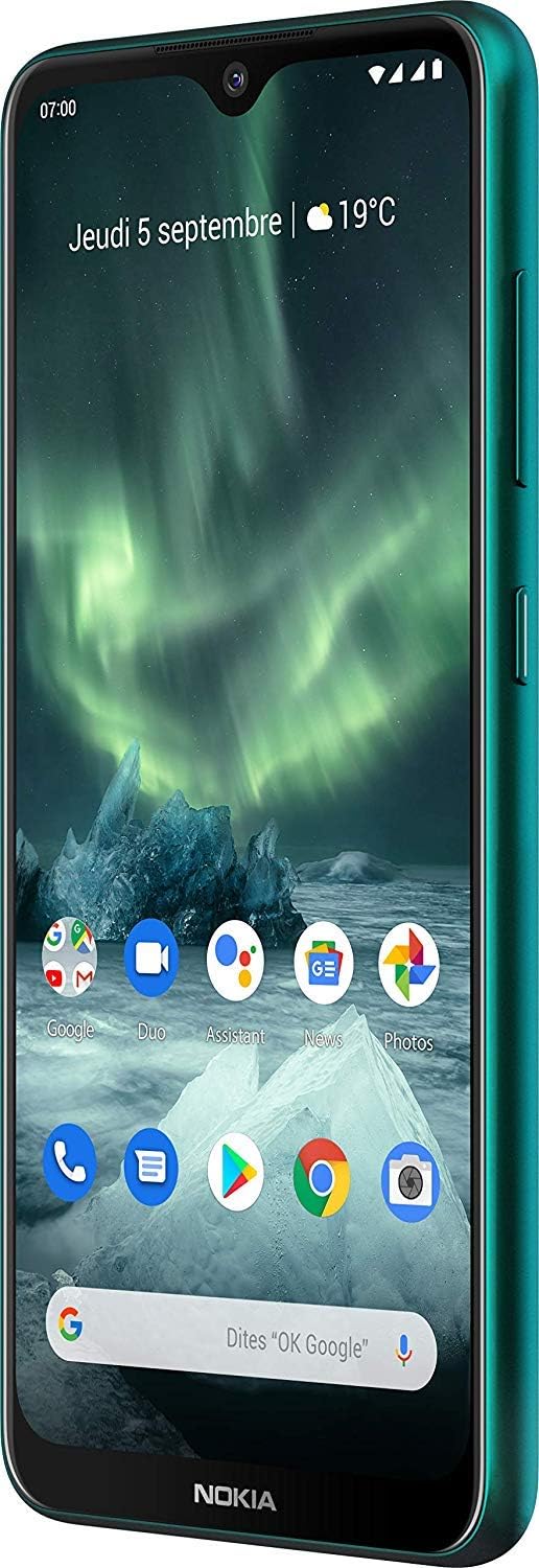 Nokia 7.2 TA-1196/DS 128GB 6GB RAM (GSM Only, No CDMA) Factory Unlocked No Warranty - 4G LTE International Model (Cyan Green)