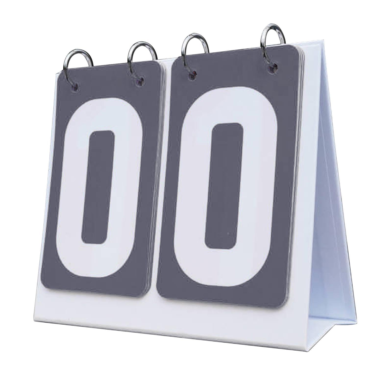 DYNWAVE Sports Scoreboard Table Score Flipper 2 Digits Score Keeper Flip Scoreboard Score Counter for Football Volleyball Team Games, Gray