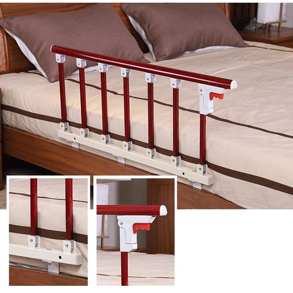 Barandilla de cama plegable para adultos mayores, barra de ayuda de agarre de metal, barandilla de cama fácil de montar, soporte lateral seguro para personas mayores y asistencia para discapacitados