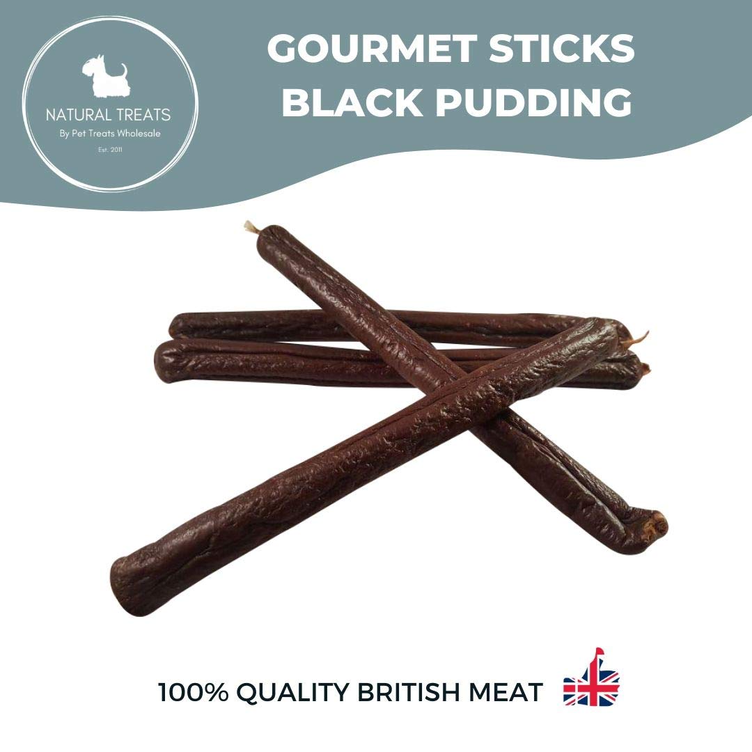 Natural Treats Black Pudding Gourmet Sticks for Dogs (1kg) Grain Free Healthy Dog Chew Treat