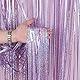 NAVK Rosa Lametta-Fransenvorhang, glitzernde Metallic-Luftschlangen für Geburtstagsparty, Hochzeit, Hintergrund, 1 x 2,5 m