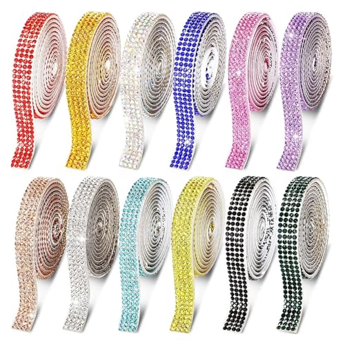 Ruban à strass autocollant de 30mm pour customisation de voiture et bricolage créatif - 3