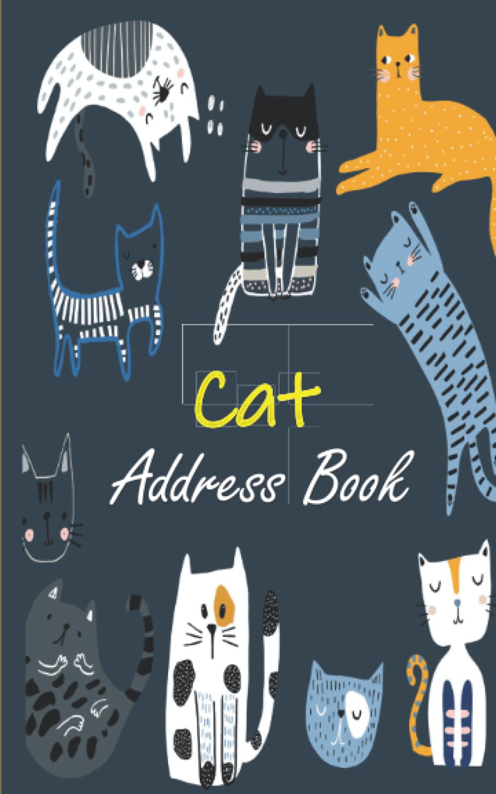 Cat Address Book: Small Address Book |Small Address Book with Alphabetical Tabs |Floral Address Book Journal with Alphabetical Tabs Small Size Perfect ... Telephone Number, Email Address and Note