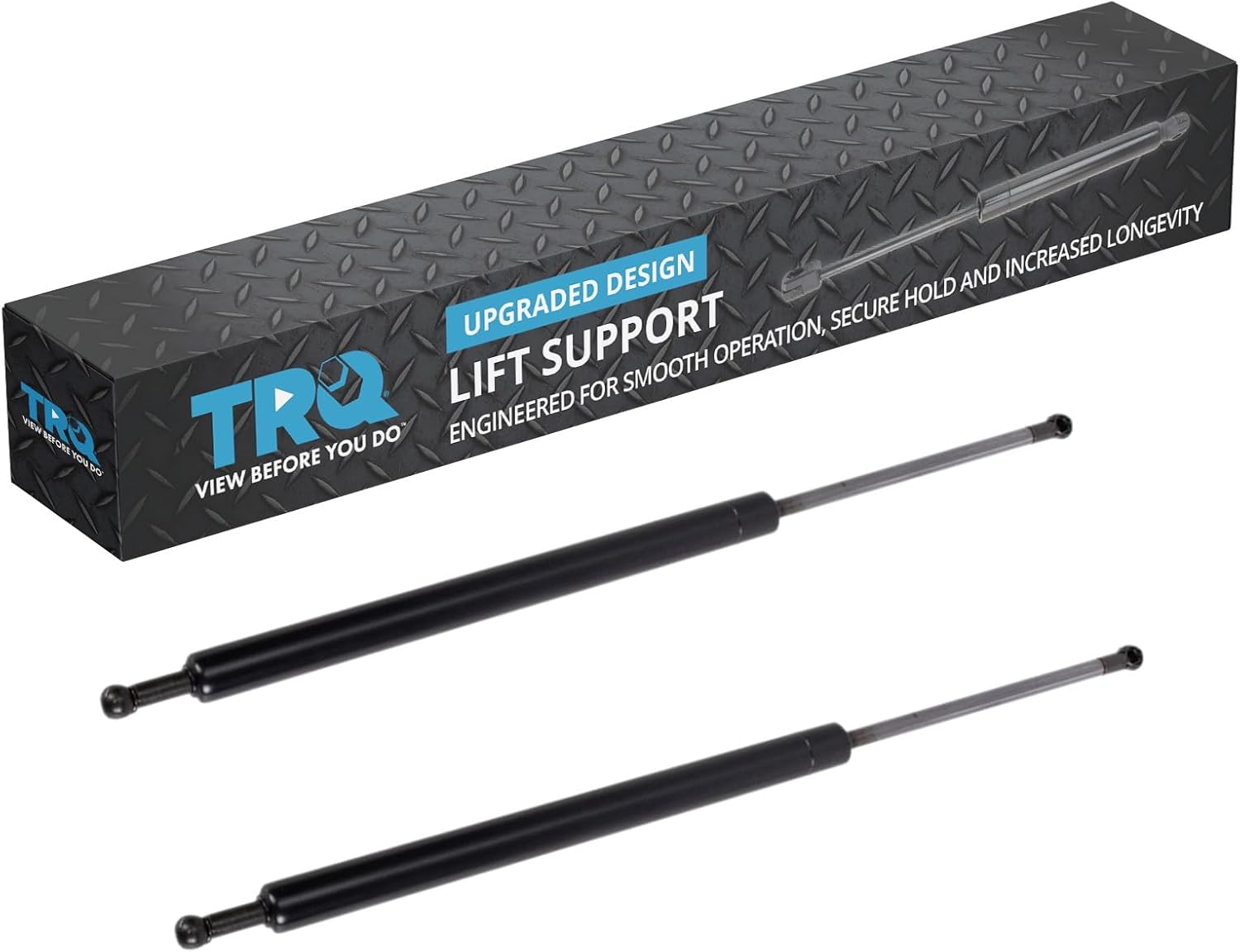TRQ Driver & Passenger Side Liftgate Lift Support Shock Strut Set Compatible with 2010-2013 Toyota Highlander