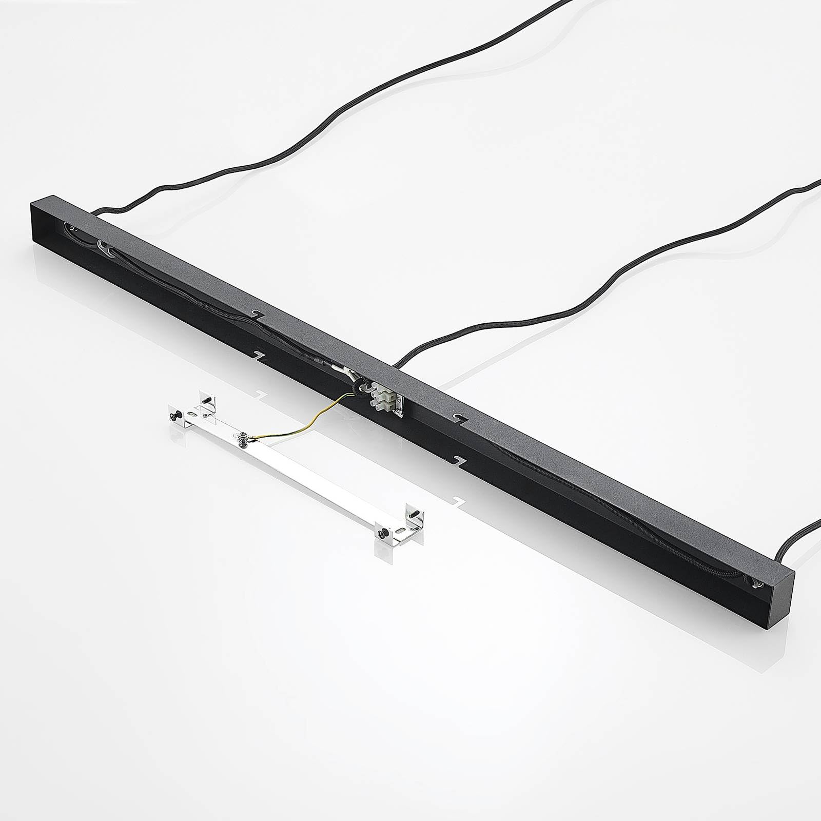 Lindby Lampadario a Sospensione Moderno 3 Sfere in Vetro Fumè, Luci E27 Sospeso Bolle per Cucina Sala da Pranzo Soggiorno Tavolo Ristorante Metallo 110 cm