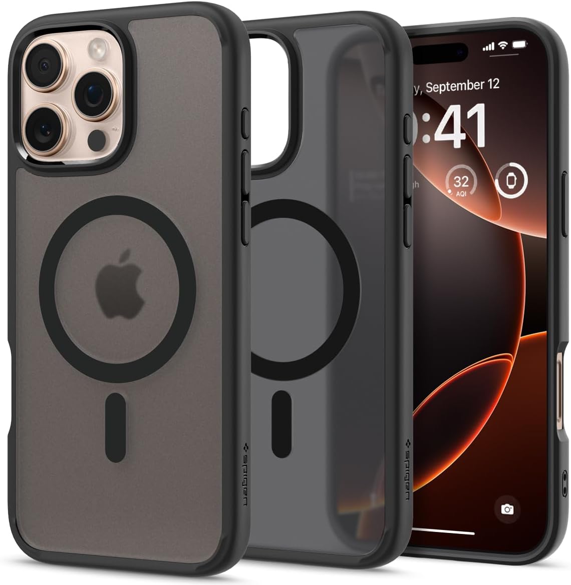 Ultra Hybrid MagFit designed for iPhone 16 Pro Max case cover [MagSafe compatible] (2024) - Frost Black