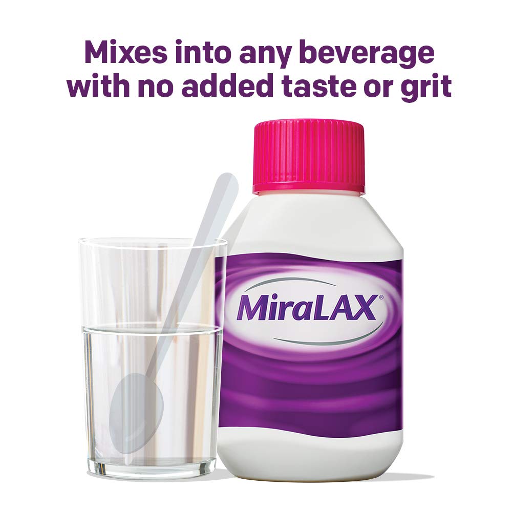 MiraLAX Laxative Powder For Gentle Constipation Relief, Stool Softener