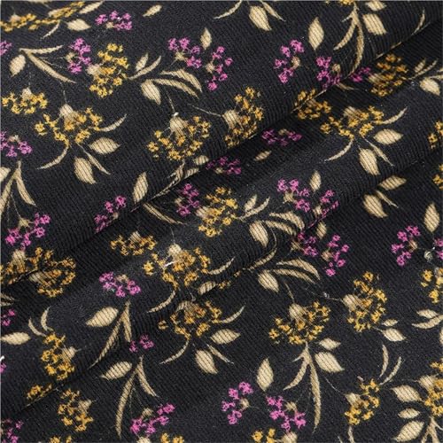 Tissu en velours côtelé de qualité supérieure coloris noir café 300cmx150cm