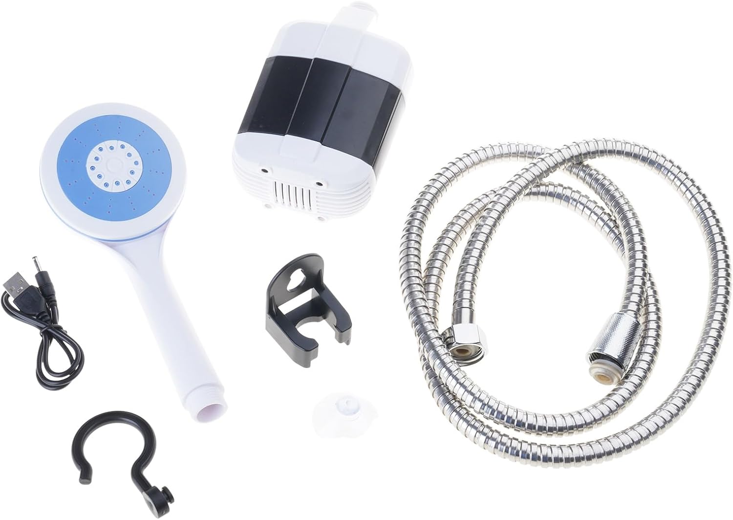 Portable Camp Shower Outdoor USB Rechargeable Electric for Camping Hiking Car Washing Gardening Pet Easy
