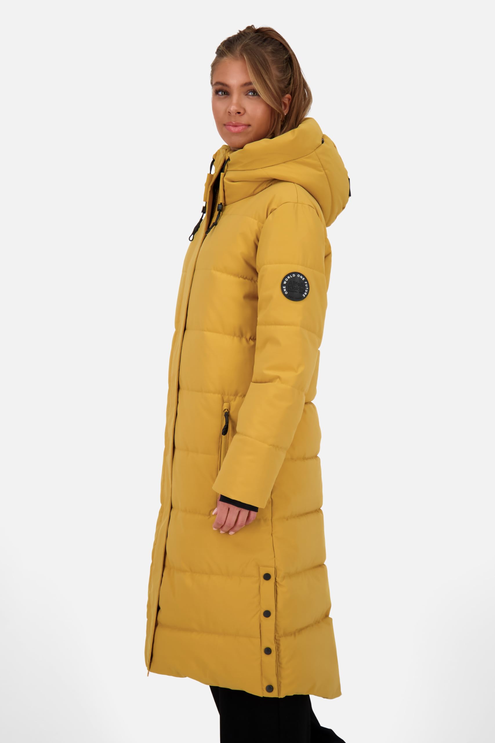 ALIFE AND KICKIN KatiaAK A Puffer Coat - Winterjacke Damen mit Kapuze, langer Wintermantel in Daunenoptik, warme Steppjacke, Damen Winter Oberbekleidung Damen Steppjacke, Winterjacke camel XXL